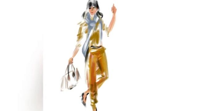 Figure drawing. Sketch on the device screen. смотреть онлайн