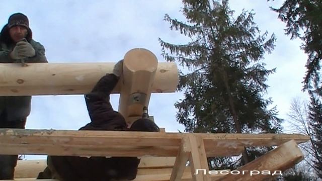 Усадка дома. Установка усадочных домкратов смотреть онлайн