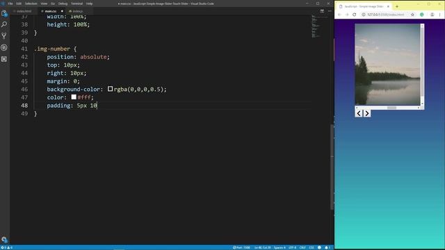JavaScript - Simple Image Slider | Touch Slider | scroll-snap-type смотреть онлайн