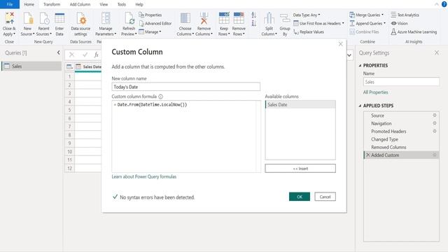 Get Today's date (Current date) in Power Query (Power BI) смотреть онлайн