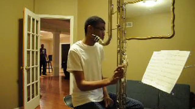 Blair Anderson playing the Contrabass Clarinet смотреть онлайн