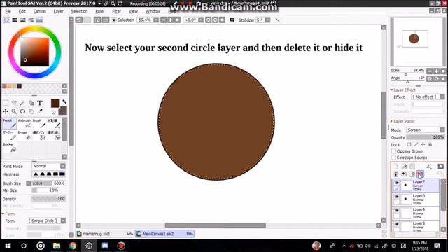 How to make a circle line in Paint tool sai in under 1 minute [NO CANVAS ROTATING NEEDED] смотреть онлайн