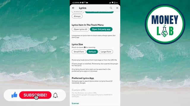 How To Manage Lyrics In Poweramp