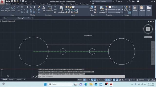 Autocad tutorial in hindi, 2d drawing for practice #autocad2020|Ex-21| смотреть онлайн