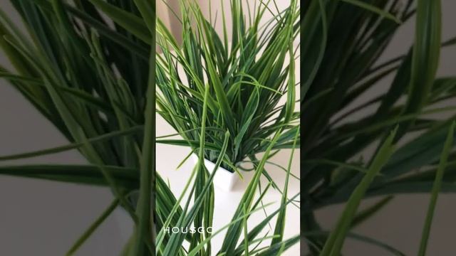 Цветы искусственные для декора в горшке растения интерьера декоративные трава лаванда зелень кашпо смотреть онлайн
