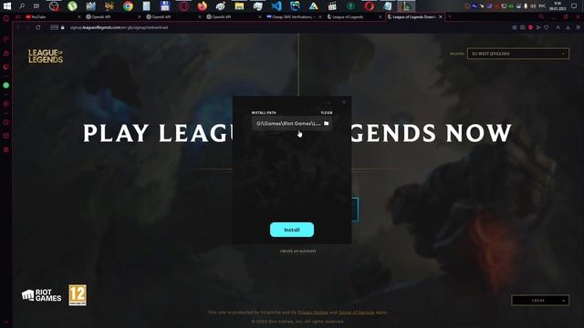 Как играть в League of legends (LoL) на евро сервере euw смотреть онлайн