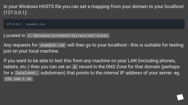 I have a domain name that I want to redirect to my local server. How do I do this? смотреть онлайн