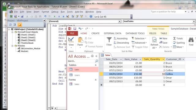 Excel 2010 VBA Tutorial 86 - ADODB - SQL Count and Sum смотреть онлайн