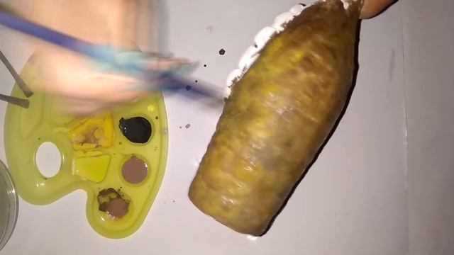 Декор бутылки из яичных лотков имитация камня своими руками мастер класс от Sveta DIY смотреть онлайн