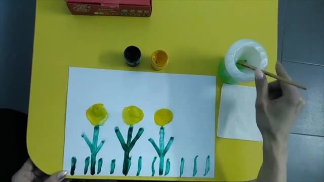 Рисование Одуванчики вторая младшая смотреть онлайн
