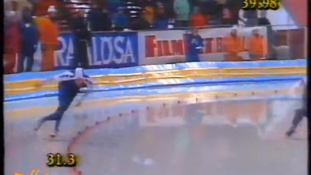 European Championships Allround Göteborg 1989 - 500 M Kemkers - Snetkov
