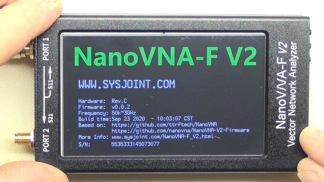 NanoVNA-F V2 до 3000МГц Первое знакомство смотреть онлайн