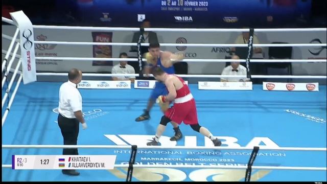 Imam Khataev (RUS) vs. Murad Allahverdiyev (AZE) Golden Belt Tournament 2023 (80kg) смотреть онлайн