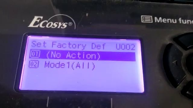 Reset memória impressora Kyocera M2040, M2035. смотреть онлайн