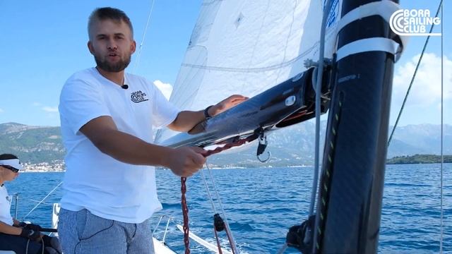 Как называются и для чего нужны веревочки на спортивной яхте J70