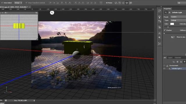 Как сделать объёмный текст в Photoshop CS6 смотреть онлайн