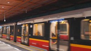 Poland, Warsaw, metro night ride from Księcia Janusza to Ulrychów