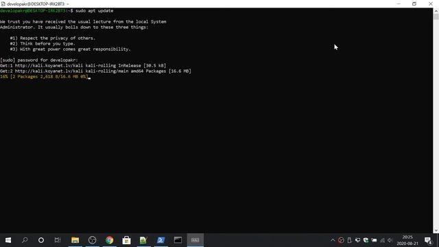 Kali Linux 2020.3 GUI Mode in Windows 10 Subsystem Step by step tutorial смотреть онлайн