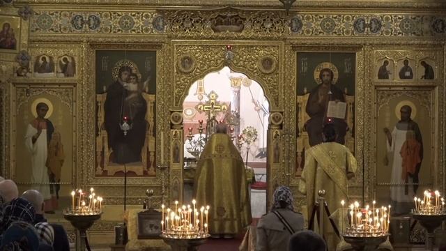 22.10.2023 Литургия. Память святых отцов VII Вселенского Собора. Ап. Иакова Алфеева смотреть онлайн