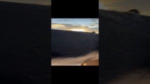 Морозный закат на поле