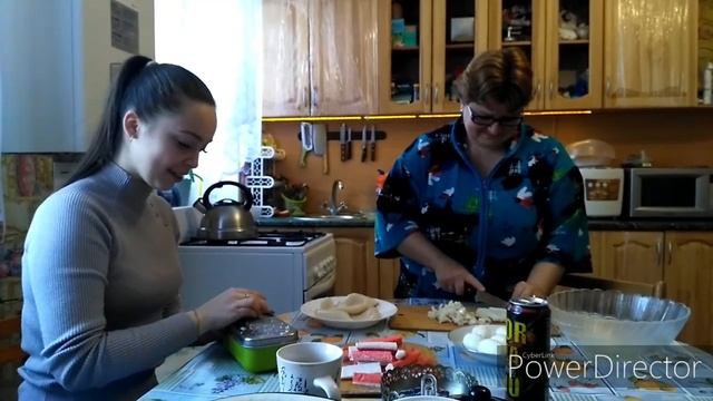 Салат из кальмаров на Рождественский стол. смотреть онлайн