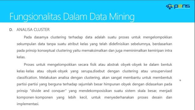 Basis Data Lanjut Oracle: Teori 15 - Data Mining смотреть онлайн