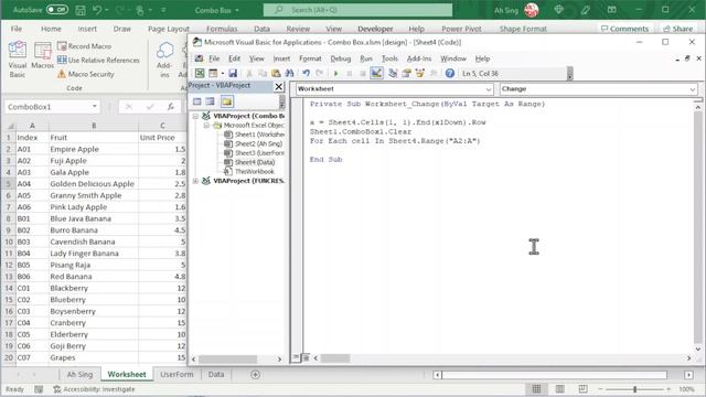 Excel VBA - Automated Combo Box on Worksheet (Practice file available) смотреть онлайн