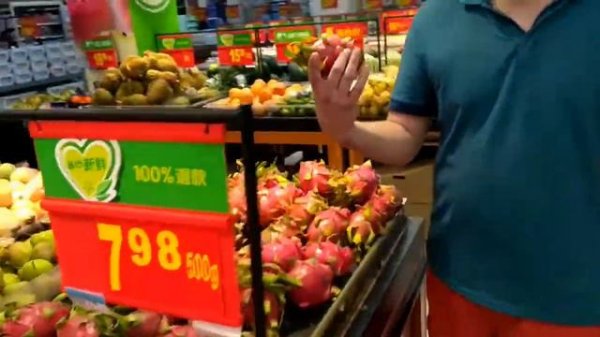 Цены на продукты в Гуанчжоу. Магазин Wal-Mart.