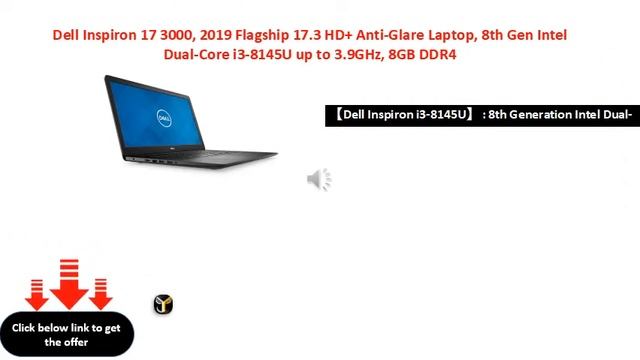 Dell Inspiron 17 3000, 2019 Flagship 17.3 HD+ Anti-Glare Laptop смотреть онлайн