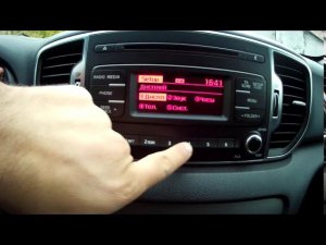 KIA SPORTAGE 4 подключаем телефон через блютуз к магнитоле
