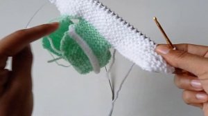 Пинетки макасины спицами. часть2/2