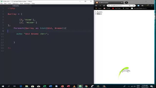 List Function in Multi Dimensional Array - 39 |PHP tutorials for beginners Urdu/Hindi| Ask Me Tec смотреть онлайн