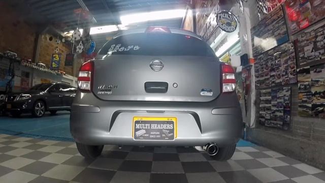 Nissan March - Header, cat-Back + Muffler Borla and Tip смотреть онлайн