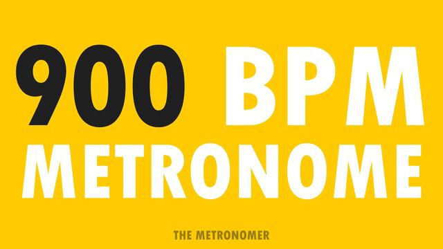 900 BPM Metronome | 15 Minute Metronome Practice