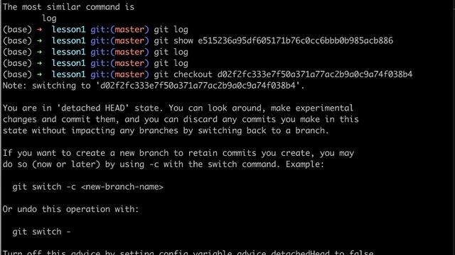 Разбираемся как ходить по комиттам Git: Checkout