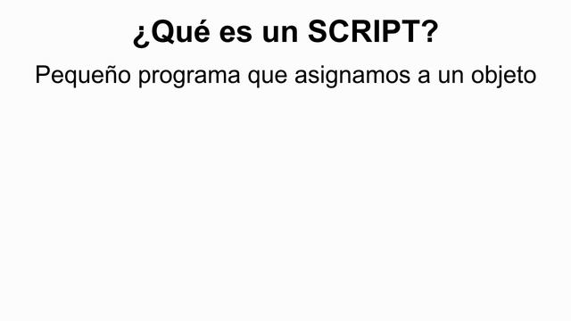 ¿Qué es un SCRIPT? ✅ (DEFINICIÓN de script en UNITY) смотреть онлайн