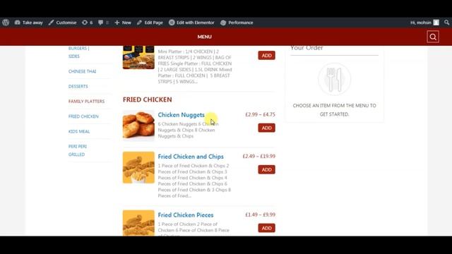 Online Food Ordering Wordpress Website Wordpress By Wordpress Monster смотреть онлайн