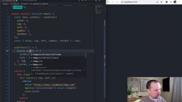 Create the Coinbase QR Code Commercial in React