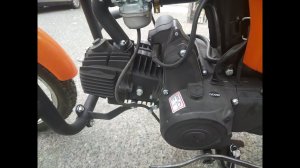 Первая покатушка на Racer Trophy RC110N 110 см3 после сборки.