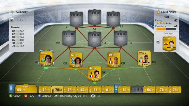Fifa 14 | 35k Hybrid Squad Builder | Skill Squad