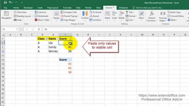 How To Paste Values To Visible/Filtered Cells Only In Excel? смотреть онлайн