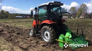 Пашем,фрезеруем на тракторе Кентавр 654!!!