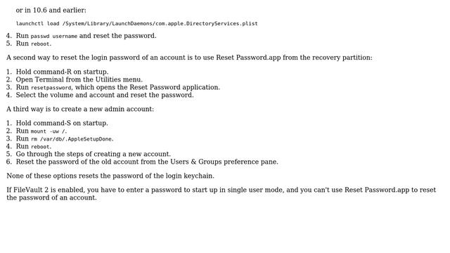 Apple: How Can I Reset A Mac's Password From Single User Mode? (4 Solutions!!)