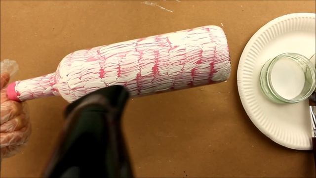 Decoupage Bottles - Painted Bottle - Decoupage Tutorial - Painted Glass - Decoupage For Beginners