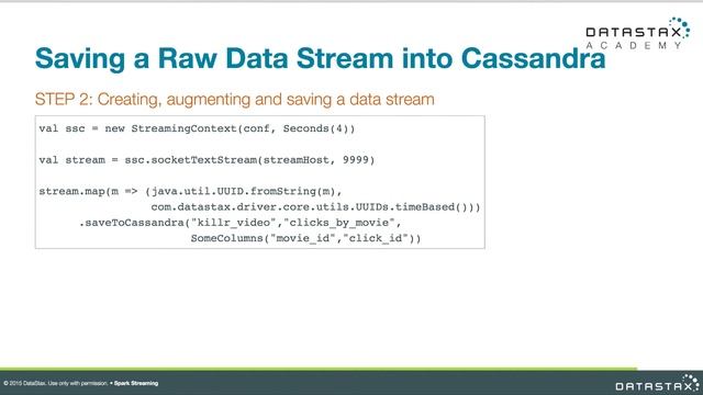 DS320.36 Spark Streaming: Output Operations | DataStax Enterprise Analytics смотреть онлайн