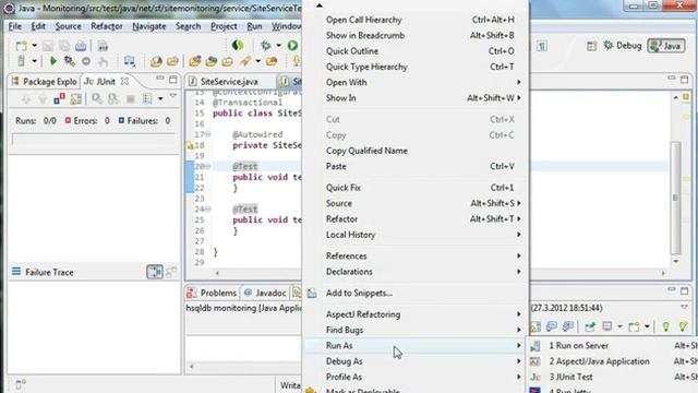 JUnit Spring integration class-1 смотреть онлайн