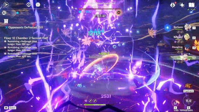 C6 Dendro Traveler Spread & C6 Barbara Vaporize - Genshin Impact Abyss 3.7 смотреть онлайн