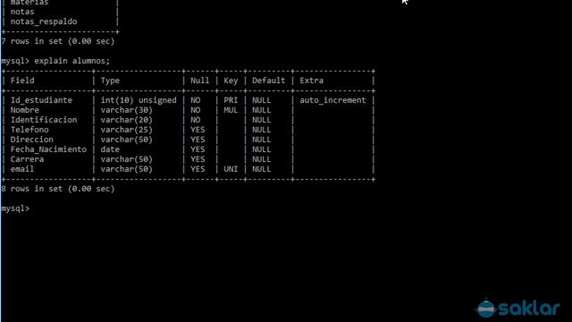 MYSQL Consola – Show index – Video 79 смотреть онлайн