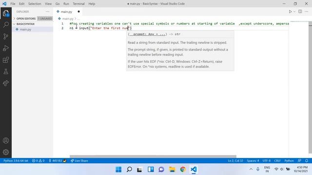 Python tutorial 1: Basic syntax and Rules смотреть онлайн