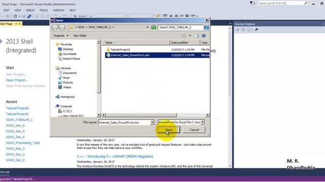 MSBI - SSAS - Tabular Model - From PowerPivot смотреть онлайн